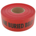 Product Image of SHIELDTEC Red "Caution Electric Line Buried Below" Tape (3" x 1000 Ft)
