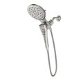Product Image of Verso Spot Resist Brushed Nickel Infinite Function 7" Diameter Spray Head w/ Handshower, 60" Hose, Magnetix, 2.5 Gpm, 220C2SRN