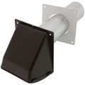 Product Image of 3" Brown Plastic Preferred Hood Vent w/ Tail Pipe
