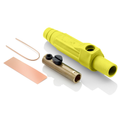 Product Image of 15 Series Cam-Type Female Plug, Contact & Insulator, Detachable, Single Set Screw Termination, #8, #2 AWG, 150A Max, Type 3R When Mated (Yellow)