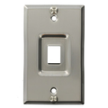 Product Image of Recessed Stainless Steel Quickport, Telephone Wallplate, 1-port