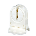 Product Image of Mini Base, T5 Bi-pin, Fluorescent Lampholder, Low Profile Snap-in/on, Panel Locator Post (White)