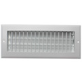 Product Image of 12" x 4" (Wall Opening Size) White Sidewall/Ceiling Register (A618MS Series)