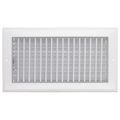 Product Image of 12" x 6" (Wall Opening Size) White Sidewall/Ceiling Register (A618MS Series)