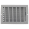 Product Image of 12" x 8" (Wall Opening Size) White Sidewall/Ceiling Register (A618MS Series)