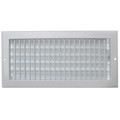 Product Image of 14" x 6" (Wall Opening Size) White Sidewall/Ceiling Register (A618MS Series)