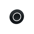 Product Image of Harmony ZB Round White Marked O Push Button Cap - Black