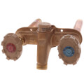 Product Image of Model 22 4", 1/2" x 3/4" Sweat Inlet Hot & Cold Anti-Siphon Wall Faucet w/ Metal Handle