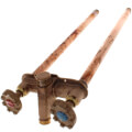 Product Image of Model 22 16", 1/2" MPT x Sweat Inlet Hot & Cold Anti-Siphon Wall Faucet w/ Metal Handle