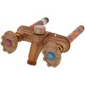 Product Image of Model 22 4", 1/2" MPT x Sweat Inlet Hot & Cold Anti-Siphon Wall Faucet w/ Metal Handle