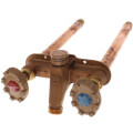 Product Image of Model 22 8", 1/2" MPT x Sweat Inlet Hot & Cold Anti-Siphon Wall Faucet w/ Metal Handle