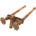 Product Image of Model 22 10", 1/2" FPT x 3/4" MPT Inlet Hot & Cold Anti-Siphon Wall Faucet w/ Metal Handle