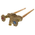 Product Image of Model 22 14", 1/2" PEX Crimp Inlet Hot & Cold Anti-Siphon Wall Faucet w/ Metal Handle