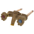 Product Image of Model 22 8", 1/2" PEX Crimp Inlet Hot & Cold Anti-Siphon Wall Faucet w/ Metal Handle