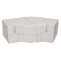 Product Image of 4" SpeediChannel Adjustable Flat Bend (White)