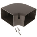 Product Image of 4" SpeediChannel 90-Degree Flat Bend (Brown)