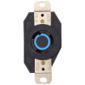 Product Image of Industrial Grade Locking Receptacle, 20A, 2P, NEMA L6-20R - Black (250V)
