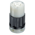 Product Image of Industrial Grade Locking Connector, 20A, 2P, NEMA L6-20R - Black/White (250V)