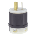 Product Image of Industrial Grade Locking Plug, 20A, 2P, NEMA L7-20P - Black/White (277V)