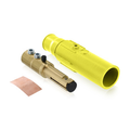 Product Image of 17 Series Complete Male Detachable Plug, Cam-type, Double Set Screw, Taper Nose, 250-350MCM, 570A (Yellow)