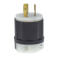 Product Image of Industrial Grade Locking Plug, 20A, 3-Phase, 3P, NEMA L11-20P - Black/White (250V)