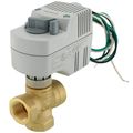 Product Image of 3/4" NPT 3-Way Diverting Zone Valve Fail AB-B Actuator, 4.1 Cv (120V)