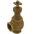 Product Image of 1-1/4" Threaded Brass Angle Globe Valve (Lead Free)
