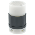 Product Image of Industrial Grade Locking Connector, 20A, 3P, NEMA L14-20R - Black/White (125/250V)