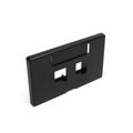 Product Image of Quickport, Modular Furniture Faceplate, 2-port (Black) Includes 1 Blank Insert (herman Miller)