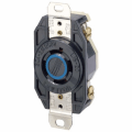 Product Image of Industrial Grade Locking Receptacle, 20A, 3P, NEMA L15-20R - Black (250V)