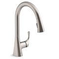 Product Image of Valton 1-Handle Pull Down Kitchen Faucet (Vibrant Stainless)