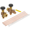 Product Image of 1/2" Bronze Liquid Level Gauge w/ 12" Glass & Rod (Composition Wheel)
