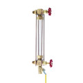 Product Image of 3/4" MNPT Rough Bronze Liquid Level Gauge w/ Glass & Rod, Aluminum Type Wheel (3/4" OD x 16" )