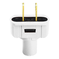 Product Image of 15A Non-polarized Plug, Non-grounding (White)
