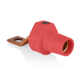 Product Image of 16 Series Taper Nose Single Pole Cam Type Female Terminal Connector, Bus Bar Mount, Offset, #2, 4/0 AWG, 400A Max (Red)