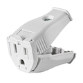 Product Image of NEMA 5-15p 2-pole, 3-wire Grounding Connector, Clamptite Hinged Design, Thermoplastic (White)