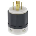 Product Image of Industrial Grade Locking Plug, 4P, 20A, NEMA L21-20P - Black/White (120/208V)