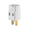 Product Image of Indoor 15A, 125V 2-pole, 2-wire, Non-grounding, Vinyl Cube Tap (White)