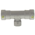 3/4" x 3/4" x 1/2" Press x Female MegaPressG Tee (P x P x F)