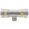 1-1/2" x 1-1/2" x 3/4" Press x Female MegaPressG Tee (P x P x F)