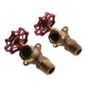 Product Image of 1/2" Square Bronze Water Gauge Less Glass & Rod (Aluminum Wheel)