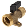 1/2" SharkBite X 3/4" Male Hose Thread Washing Machine Straight Valve