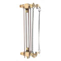 Product Image of 1/2" Chain Lever Water Gauge w/ 12" Glass & Rod (Polished Finish)