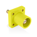 Product Image of Male Panel Receptacle, Cam-Type, Self-Clinching Nut, 90 Deg. #2 to 4/0 AWG (Yellow)