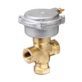 Product Image of 3/4" 2-Way N/O Brass Valve Actuator, 10 PSI, Female x Union Male (6.3 Cv)