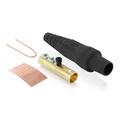 Product Image of 16 Series Taper Nose Cam-Type Female Plug, Contact & Insulator, Detachable, #2, 2/0 AWG, 300A Max, Type 3R When Mated (Black)