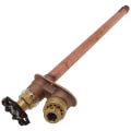 Product Image of Model 25 12", 1/2" MPT x Sweat Inlet Automatic Draining Anti-Siphon Wall Faucet w/ Metal Handle