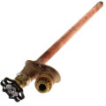 Product Image of Model 25 14", 1/2" MPT x Sweat Inlet Automatic Draining Anti-Siphon Wall Faucet w/ Metal Handle