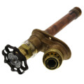 Product Image of Model 25 4", 1/2" FPT x 3/4" MPT Inlet Automatic Draining Anti-Siphon Wall Faucet w/ Metal Handle