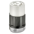 Product Image of Industrial Grade Locking Connector, 30A, 2P, NEMA L5-30R - Black/White (125V)